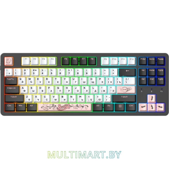 Клавиатура Dareu A87X (Dareu Blue Sky V3, черный/белый)